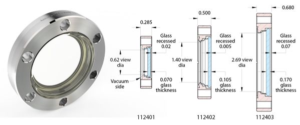 7056 Borosilicate Glass Viewports