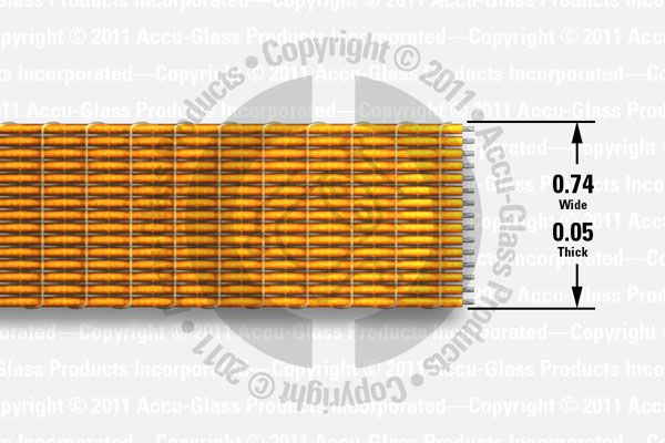 15 Way, Kapton Insulated Ribbon Cable 15 Way, Kapton Insulated Ribbon Cable