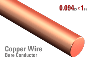 0.094" OD Copper Conductor - Wire 0.094" OD Copper Conductor - Wire