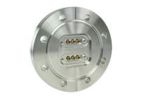 15D-3CX2-450, 6-Coax Feedthroughs on a 4.50 15D-3CX2-450, 6-Coax Feedthroughs on a 4.50