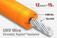 12 AWG - Stranded Core Wire - Kapton Insulated 12 AWG - Stranded Core Wire - Kapton Insulated
