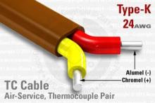 Air Service Type-K Thermocouple Cable Air Service Type-K Thermocouple Cable