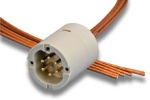 Connector to Cable - 6 Power Male, PEEK Circular Connector to Cable - 6 Power Male, PEEK Circular