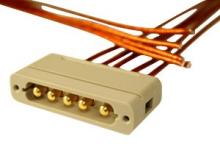 Connector to Cable - 5 Power - Male Connector to Cable - 5 Power - Male