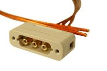 Connector to Cable - 3 Coaxial - Male Connector to Cable - 3 Coaxial - Male