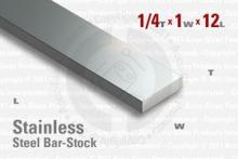 Stainless Steel Bar, 0.250"x1"x12" Stainless Steel Bar, 0.250"x1"x12"