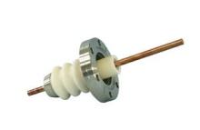 20kV, 150AMP Fluted Ceramic on a 2.75 Flange 20kV, 150AMP Fluted Ceramic on a 2.75 Flange