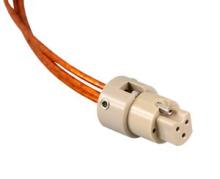 UHV Connector - 3C - Female with Strain Relief, PEEK Circular UHV Connector - 3C - Female with Strain Relief, PEEK Circular