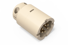 UHV Connector - 6C - Male with Strain Relief, PEEK Circular UHV Connector - 6C - Male with Strain Relief, PEEK Circular