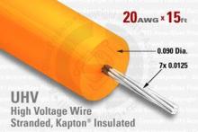 20 AWG, Stranded Kapton Insulated High Voltage Wire 20 AWG, Stranded Kapton Insulated High Voltage Wire