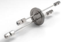 Dual .125 Tube / ISO NW40 KF Flange (Swagelok) Dual .125 Tube / ISO NW40 KF Flange (Swagelok)