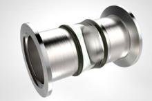 1.50 Diameter, Open Glass Tube / Dual ISO NW40 KF Flange / Magnetic 1.50 Diameter, Open Glass Tube / Dual ISO NW40 KF Flange / Magnetic