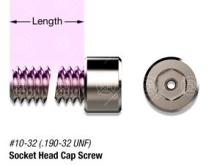 3/8" SS, #10-32 Vented Socket Head Cap Screw 3/8" SS, #10-32 Vented Socket Head Cap Screw