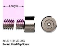 3/8" SS, #8-32 Vented Socket Head Cap Screw 3/8" SS, #8-32 Vented Socket Head Cap Screw